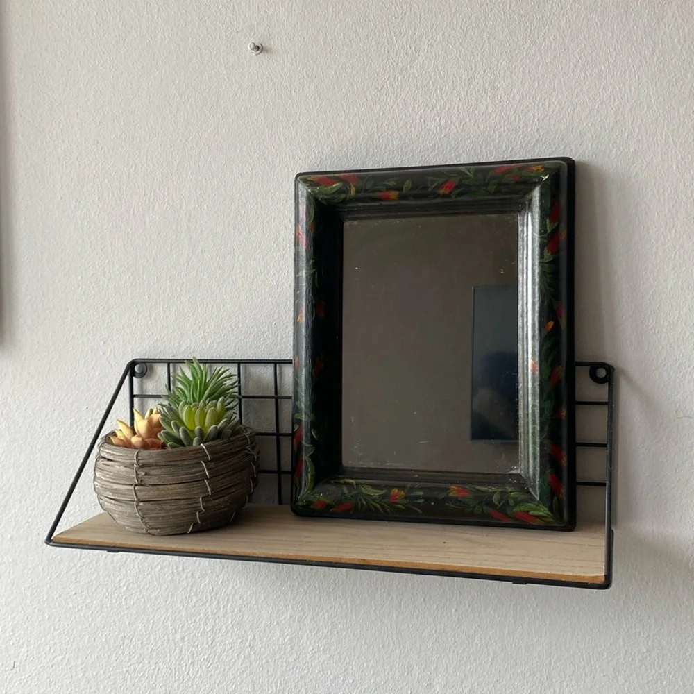 Vintage hand painted mirror